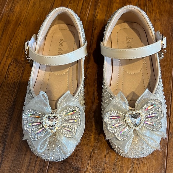 doe a dear Other - Crystal pearl little girls, ballet shoes